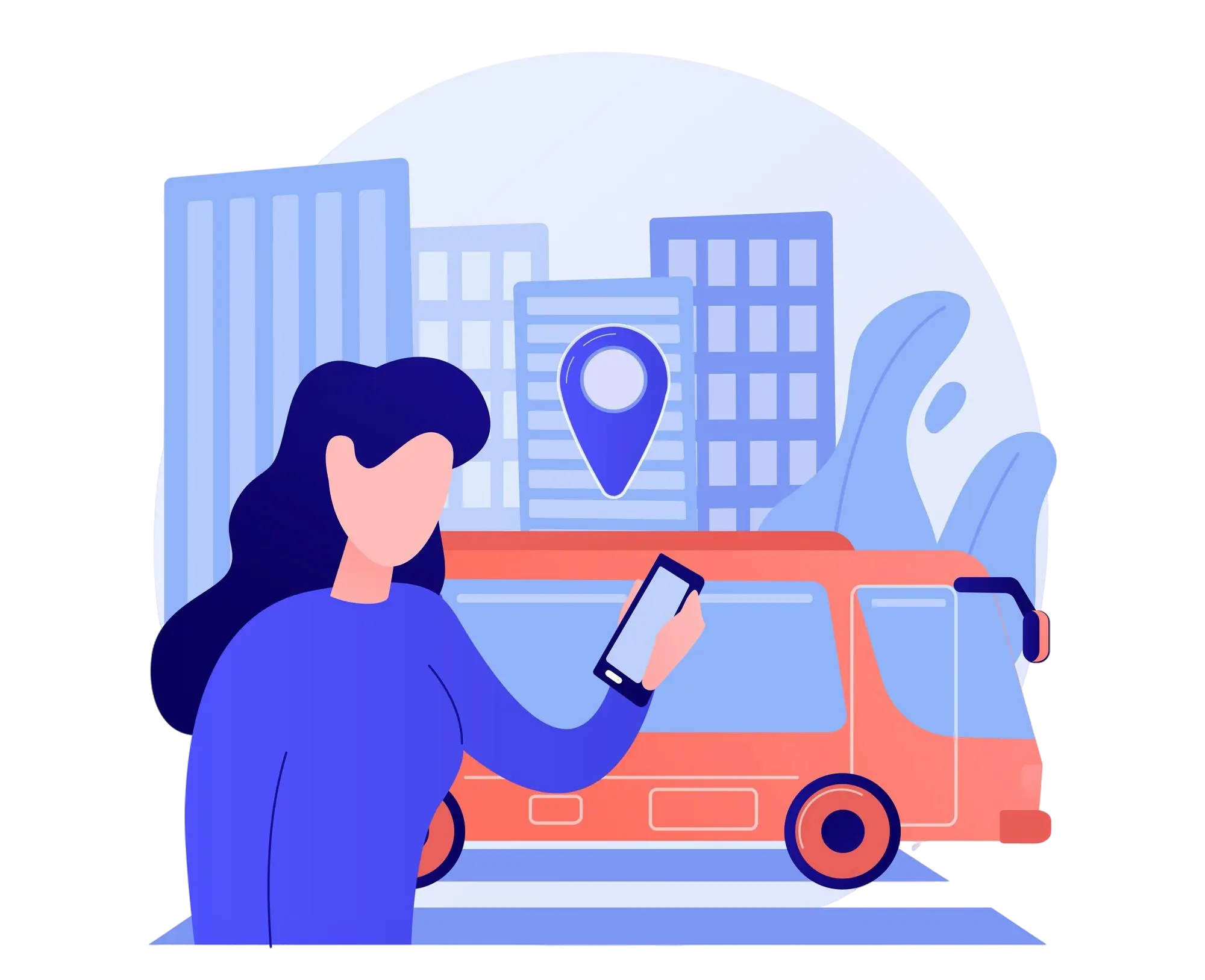 Premium expat transportation service with a luxury car and chauffeur for business travel and relocation.